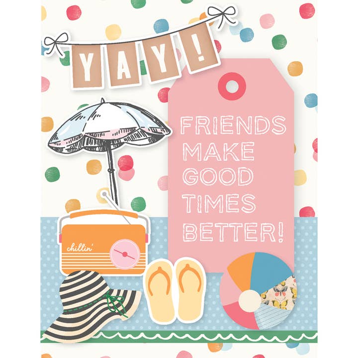 Simple Stories - Wholesale DIY Craft Kit - Sunny Days Simple Cards Kit with Chipboard & Die-Cut Pieces10