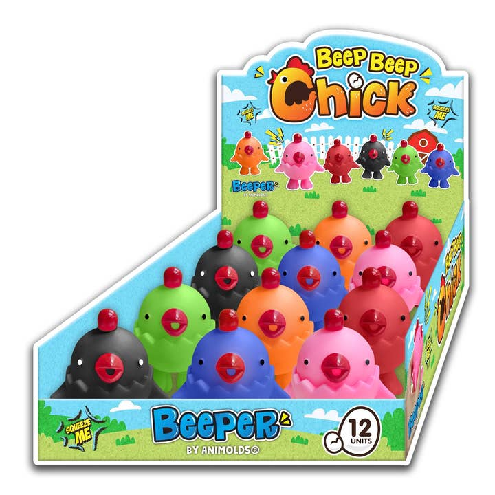 Flash Sales - Wholesale Classic Toy - Kids - 3.5 inch Animolds Beeper Chicken
