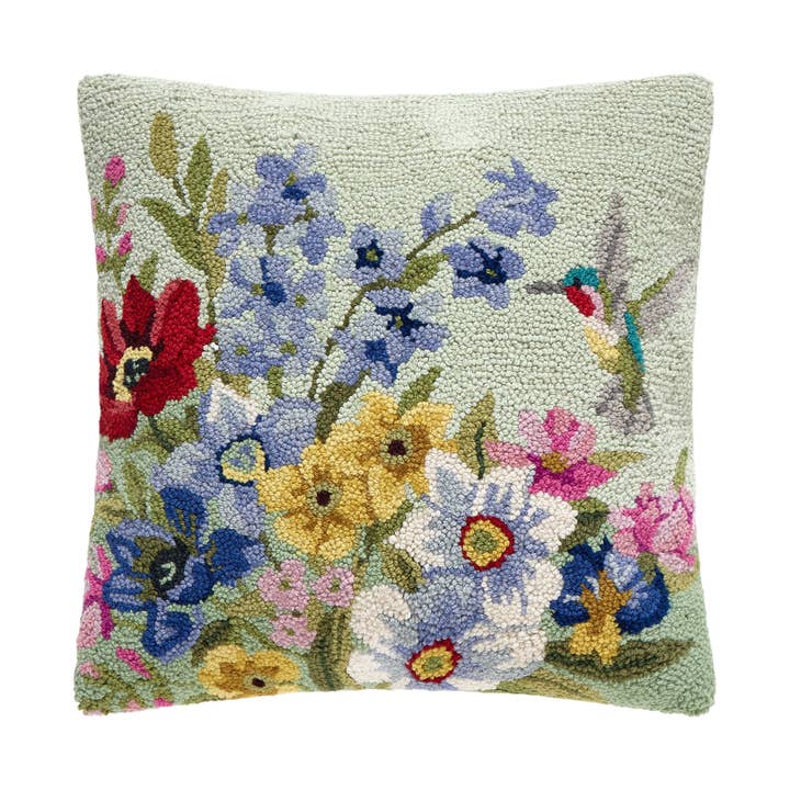 Cojín de Gancho con Flores de Colores Mixtos - Susan Winget para venta al por mayor de Peking Handicraft