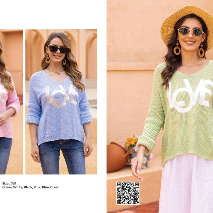 Di Amor Top de Punto para venta al por mayor de Orange Fashion Village