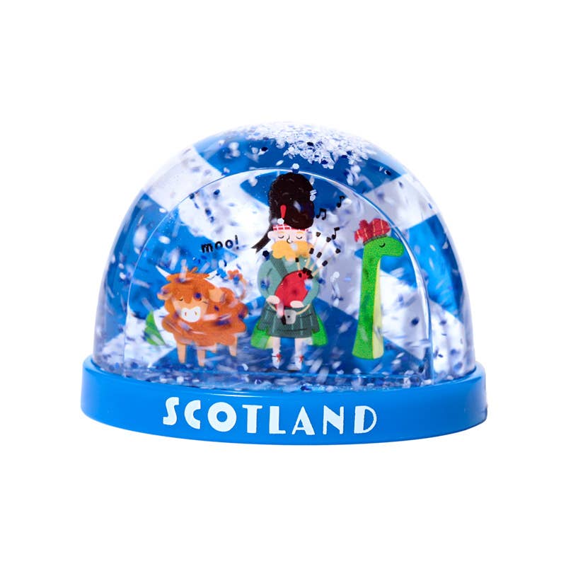 Puckator Ltd – wholesale Ornament – Scotland Souvenir Medium Glitter Snow Storm1