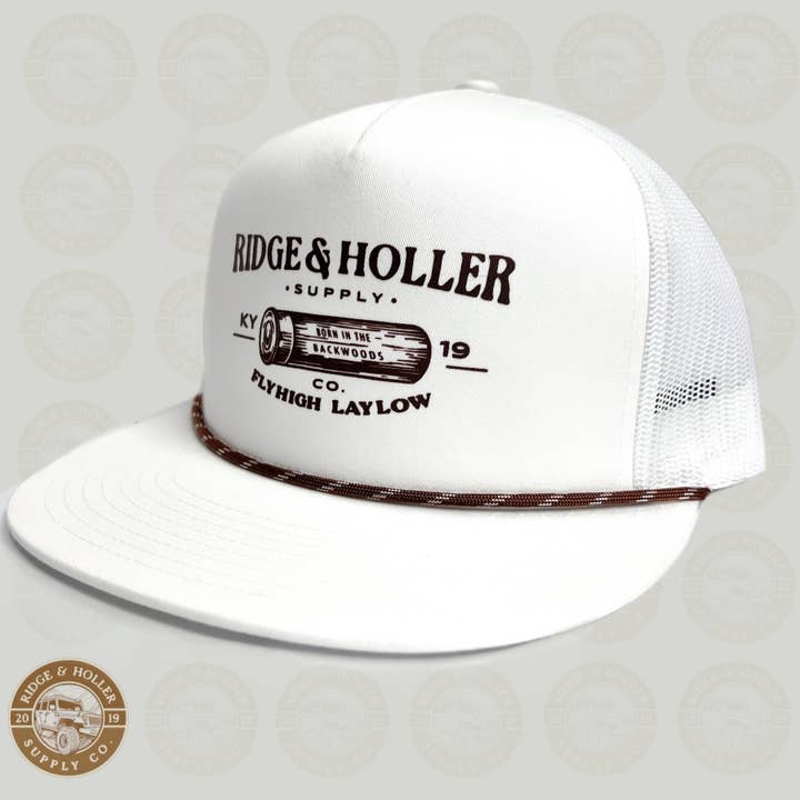 Ridge&Holler - Wholesale Trucker Hat - Unisex - Hyden White1