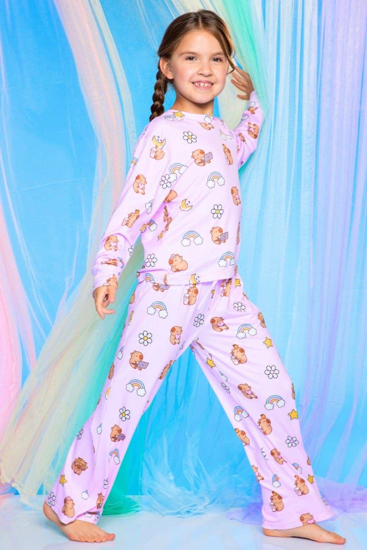 PixieLane - Vendita all'ingrosso Set loungewear - bambini - Pantaloni Easy Tee & Karate a manica lunga Simply Soft39