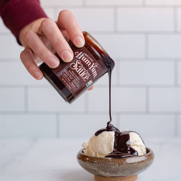 HumYum - Wholesale Hot Fudge/Chocolate Spread - Organic Chocolate Sauce Large Jar