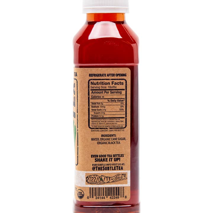 Subtle Tea - Wholesale Iced Tea - Subtle Tea Sweet - 16 oz. - Case (12 Bottles)2
