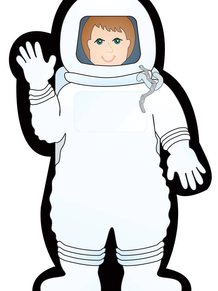 SHAPES ETC. Blocco Note Grande - Astronauta per la vendita all'ingrosso da parte di Creative Shapes Etc.