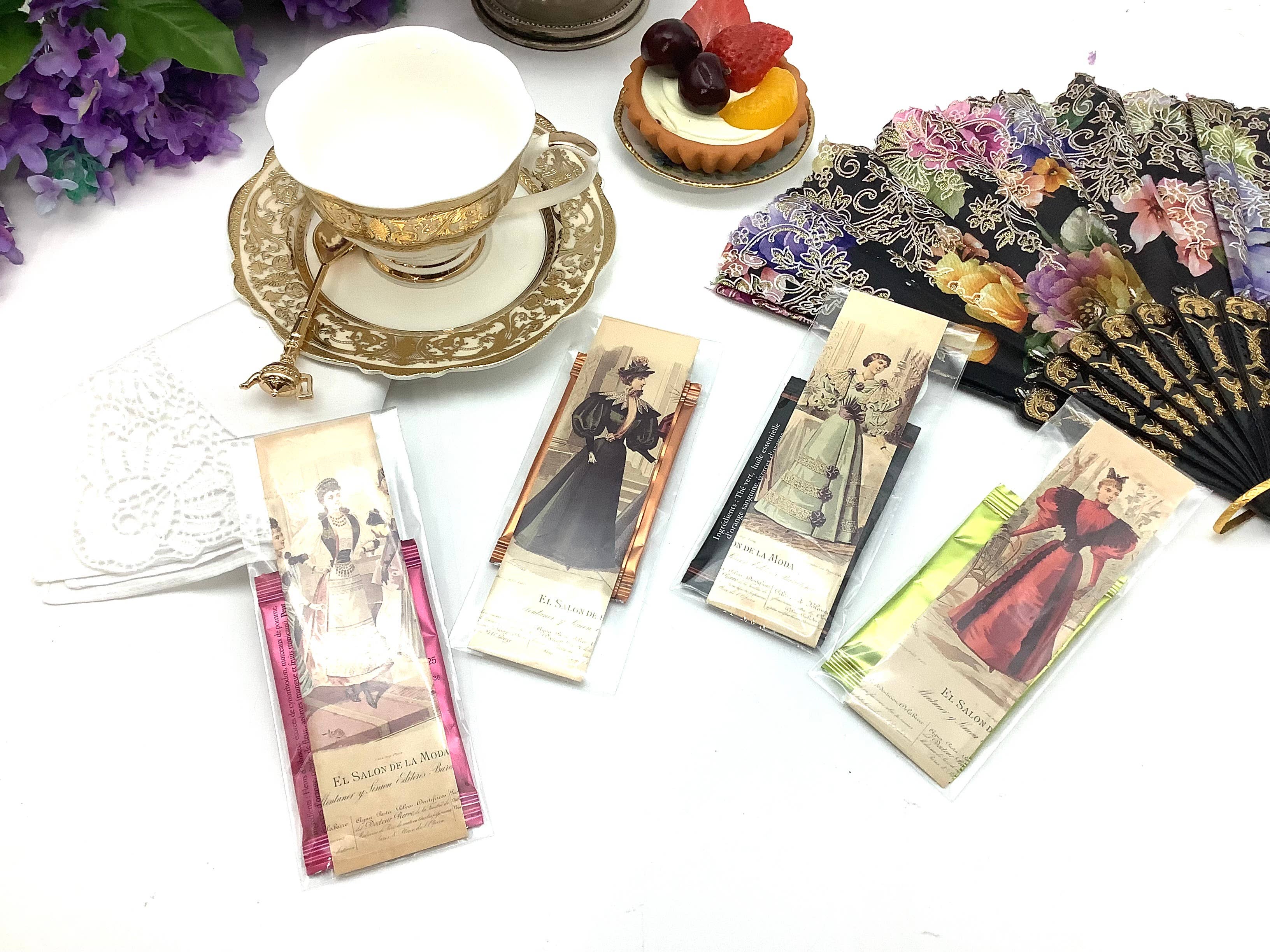 All Little Cute Things - Wholesale Tea bags - Tea and Bookmark with French Tea packet victorian ladies6