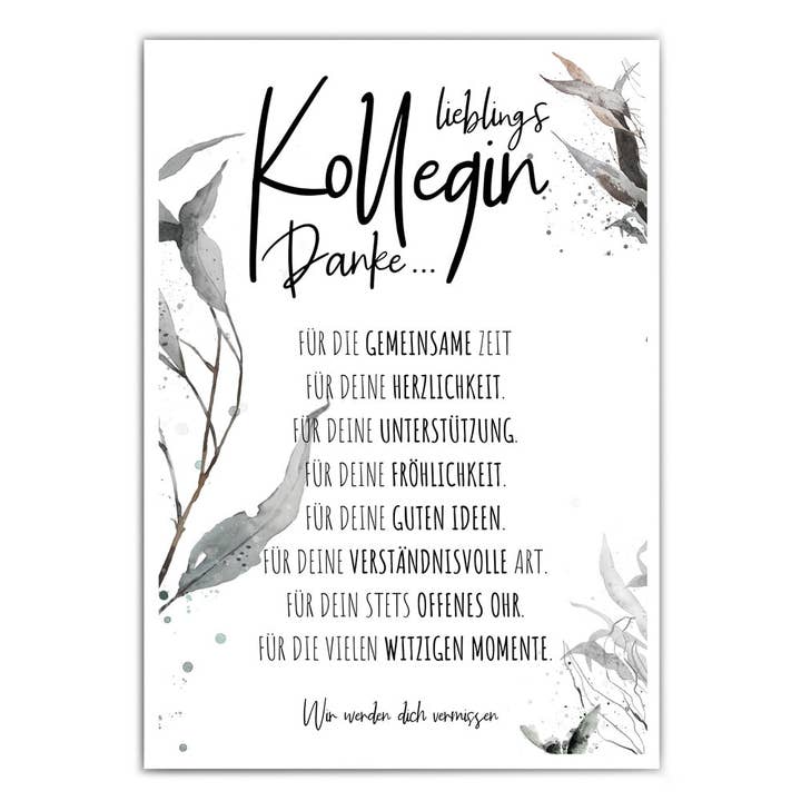 Poster - Unsere Lieblings Kollegin - Geschenkidee für den Großhandel von 4one Pictures