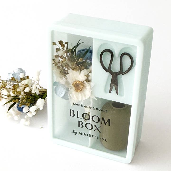 Miniette - Wholesale Dried/Pressed Flowers - Miniature Blue Wildflower Bouquet Gift Box