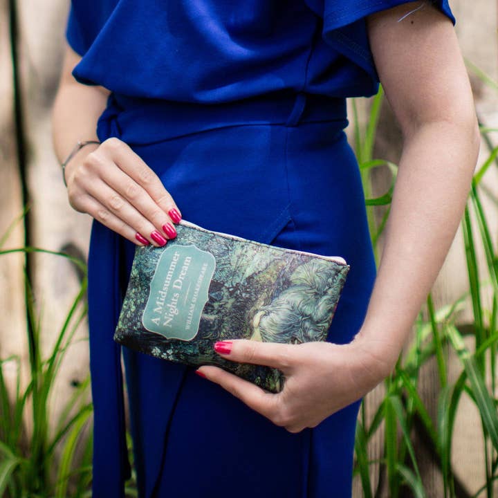 A Midsummer Nights Dream Green Pencil Case for wholesale by Well Read Company