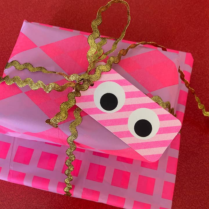 Gift Tags (Pack of 6) Set of 12 - Googly Eyes for wholesale by Petra Boase Ltd