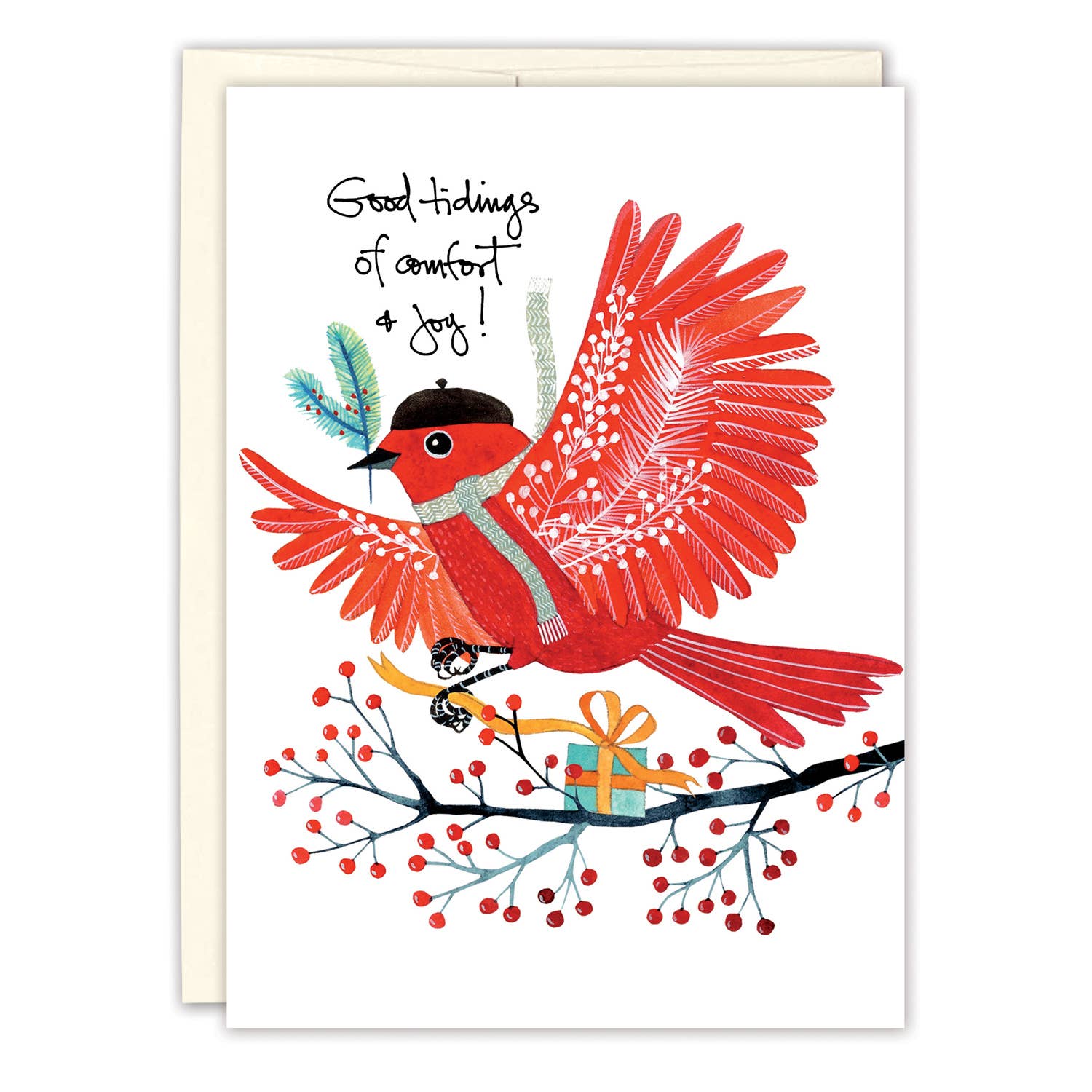 Biely & Shoaf - Wholesale Christmas Card - Red Bird Good Tidings Holiday Card0