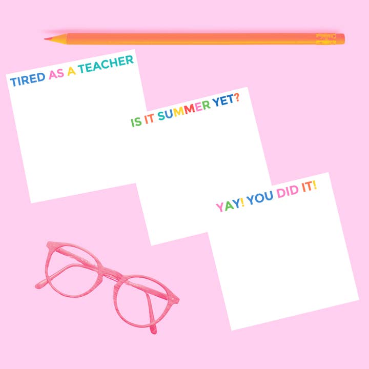 Aspen Lane - Wholesale Sticky Notes - Teacher Sticky Notes | 3 designs