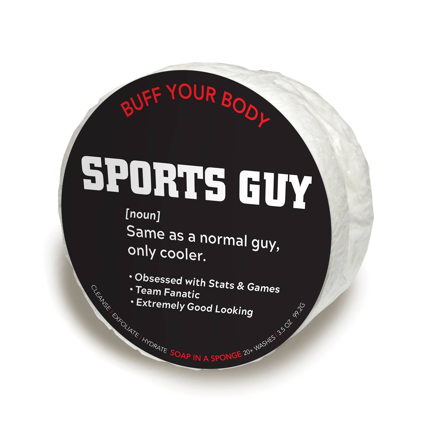 Caren Products - Wholesale Bath Pouf/Sponge - Sports Guy Soap in a Sponge