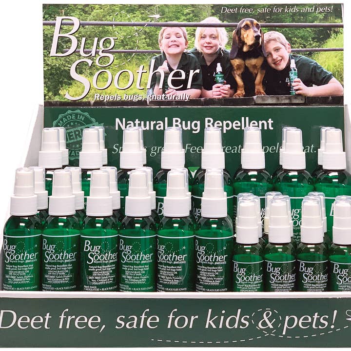 Bug Soother Counter Display for wholesale by Eco Lips & Bug Soother