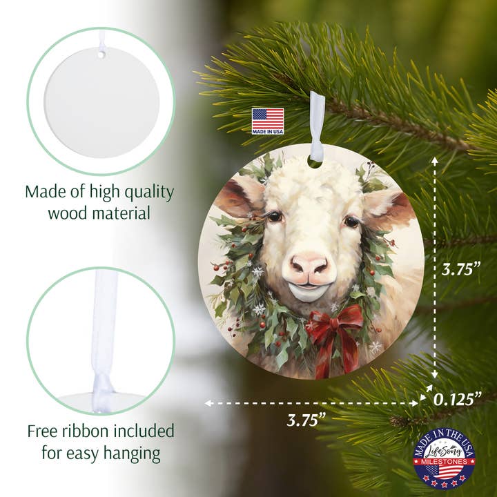 LifeSong Milestones - Wholesale Ornament - Highland Cow Holiday Ornament | Christmas Gift Idea3
