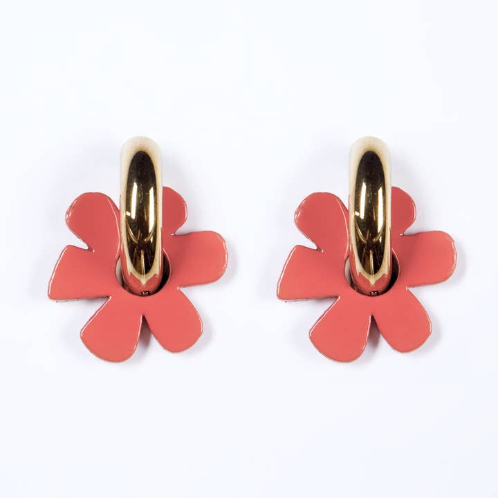 Brincos de blush CAPUCINE+Anel Ouro por atacado de LAKLAK