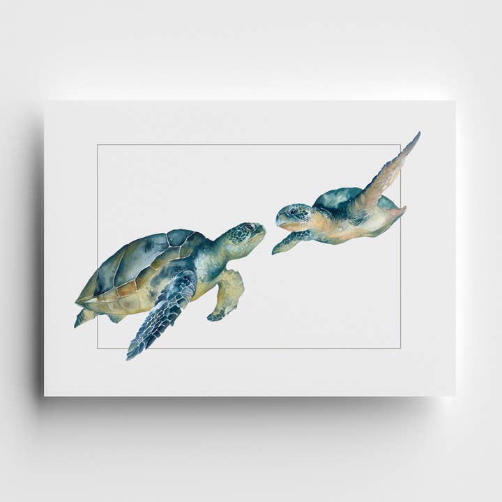 Sköldpaddor för Jane Gratulationskort för wholesale av Kelly Clause Art