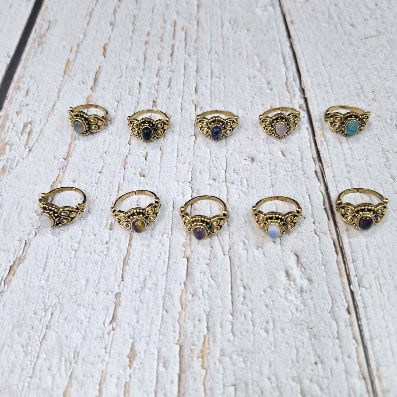 Hecho a mano - Wholesale Single Stone/Solitaire Ring - Assortment of rings26