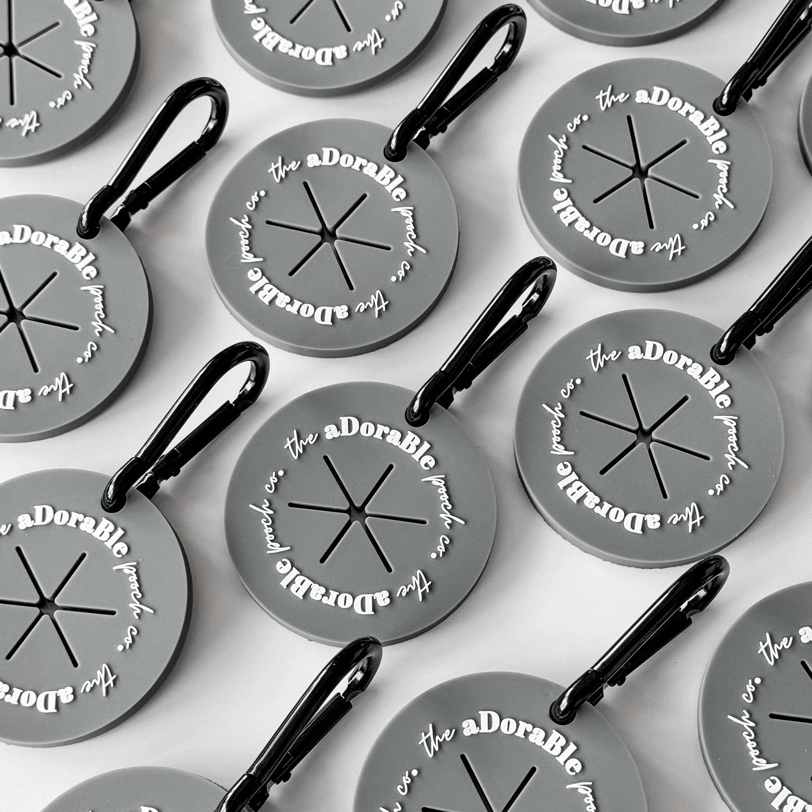 The aDoraBle Pooch Company – wholesale Pet poo bag dispenser – Dog Poop Bag Carrier - Gunsmoke Grey - The aDoraBle Pooch Company0