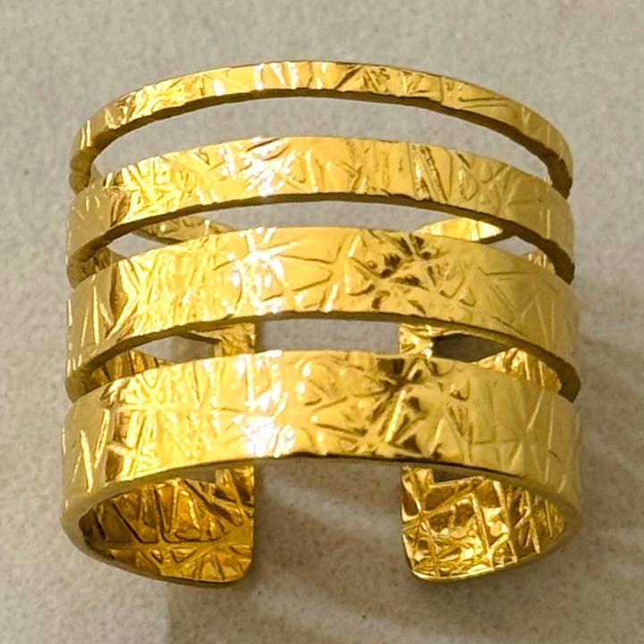 Cassette Barcelona - Wholesale Band/Stacked Ring - Moryla Adjustable Stainless Steel Ring0