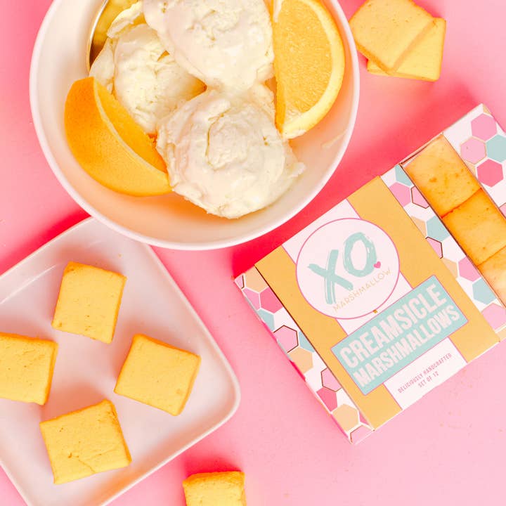 XO Marshmallow - Wholesale Marshmallow - Creamsicle Marshmallows / Gluten Free / Nut Free / Candies