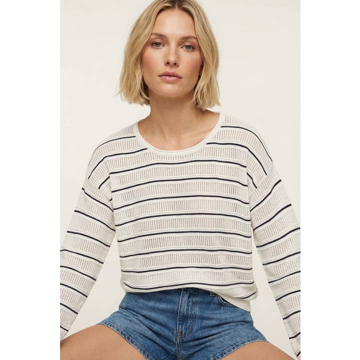 CAMISOLA LISTRADA POINTELLE por atacado de STACCATO