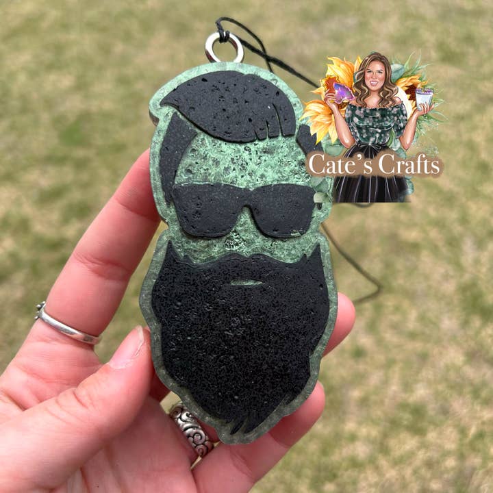 Bearded Man Air Freshener for wholesale by Cate’s Crafts