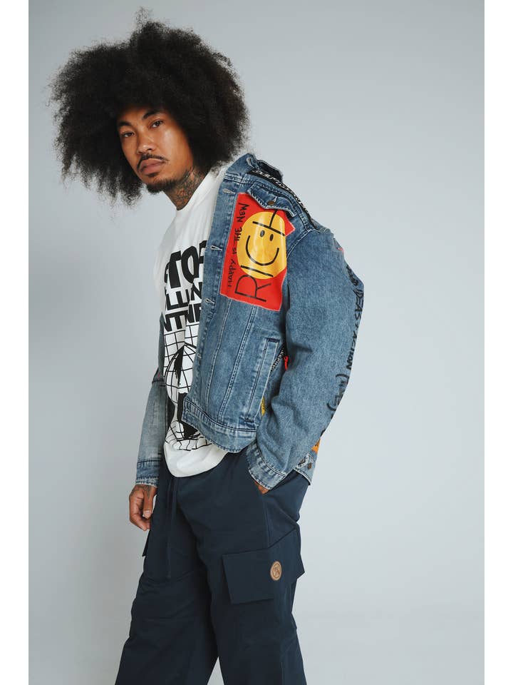 New Rich Denim Jacket (Denim) for wholesale on Faire24