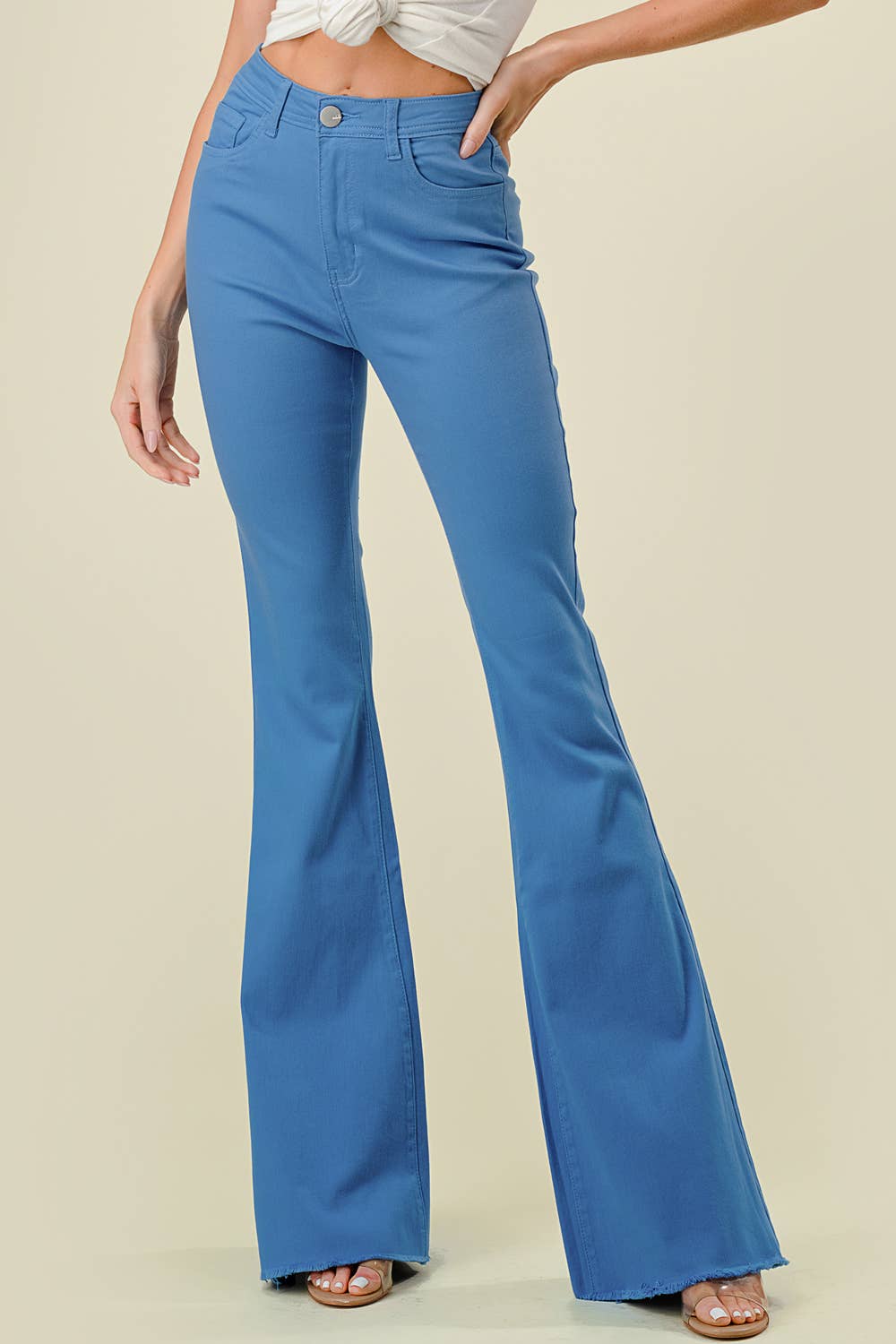 Denim Zone U.S.A. – wholesale Jeans – Women’s – BC-500 HIGH WAISTED SUPER-STRETCH WOMEN'S COLOR FLARE JEANS3