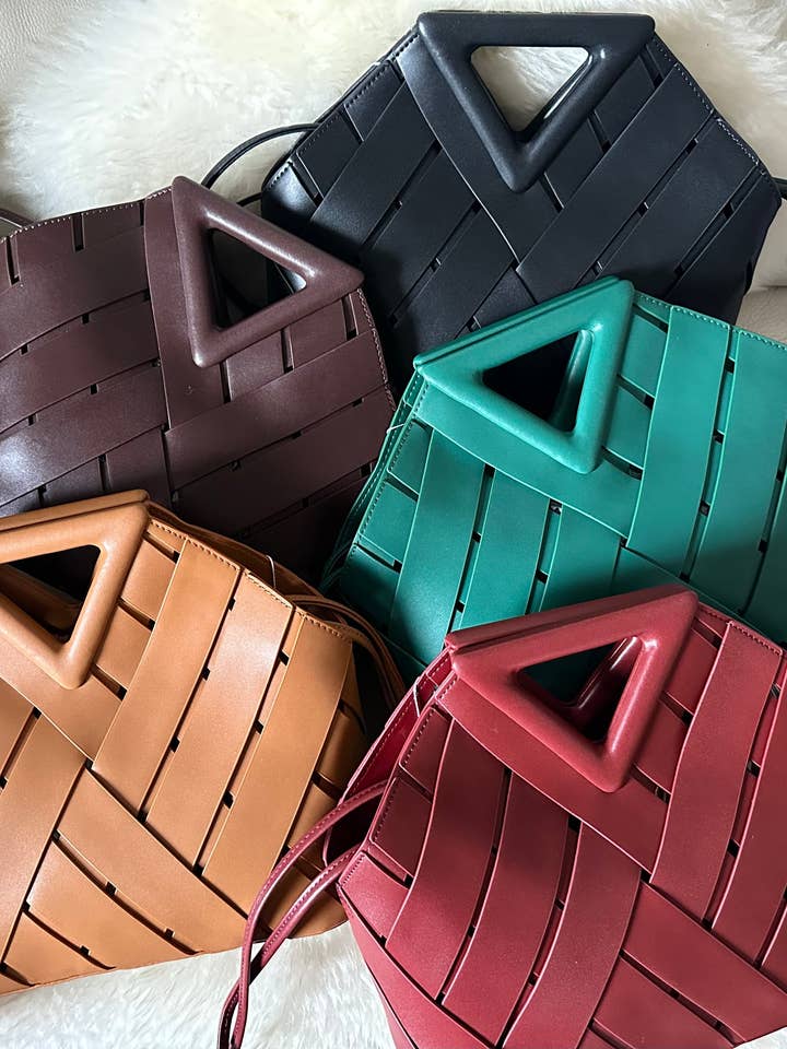 KATE- Vera pelle intrecciata per la vendita all'ingrosso da parte di Zhade