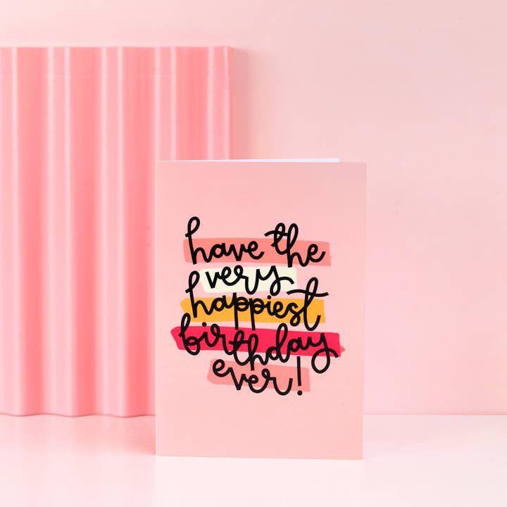 Oh, Laura - Wholesale Birthday Card - greeting card - 'have the happiest birthday ever'2