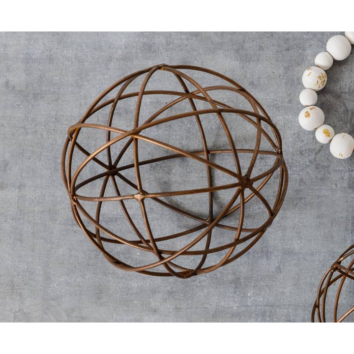 Audrey's Home & Gift - Wholesale Decorative Tabletop Object - Copper Wire Ball, Md (PC)