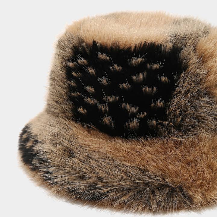 ACCITY - Wholesale Bucket Hat - Women's - Women’s Fuzzy Plush Bucket Hat Winter Warm_CWAH047856