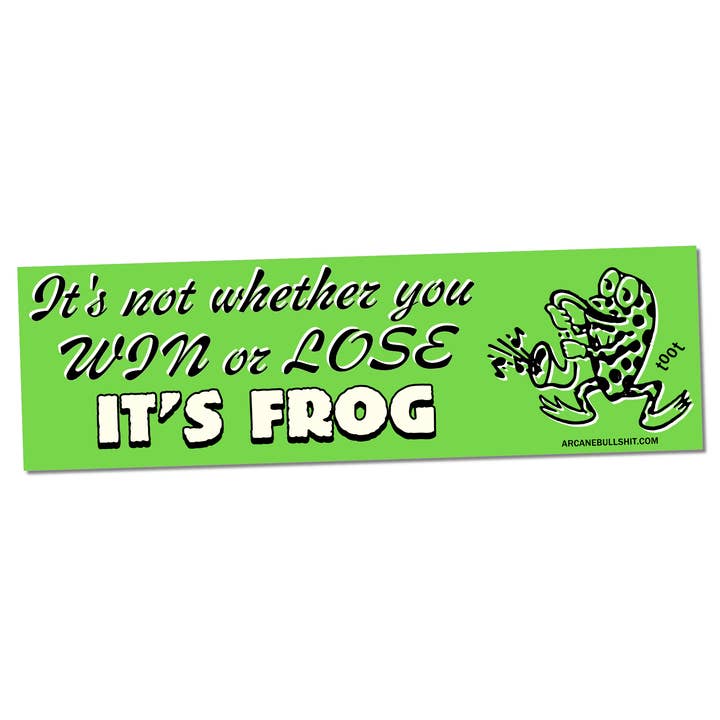 Arcane Bullshit - Wholesale Sticker - "It's Frog" bumper sticker