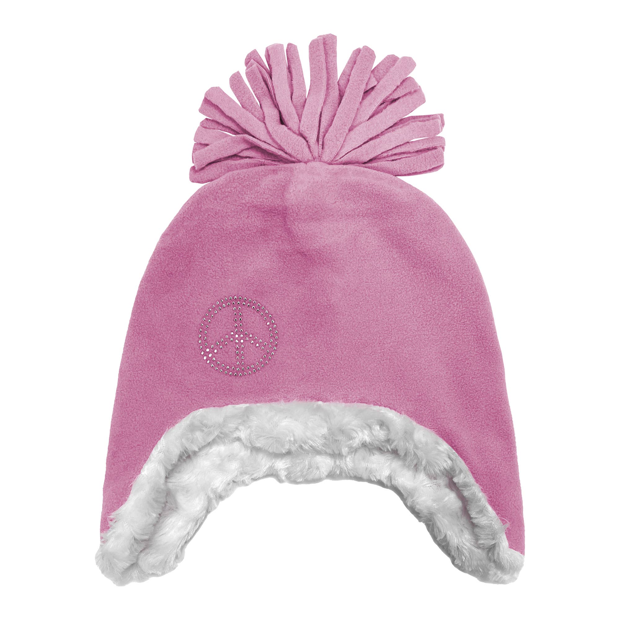 Grand Sierra - Vente Bonnet – enfant - Casque en micropolaire Bling Peace pour fille taille 7-16 - 004833