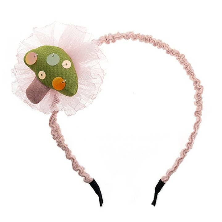 Miss Minna - Wholesale Fashion Headband - Kids - 🌸 Children's headband with mushroom and tulle decoration 🌸1