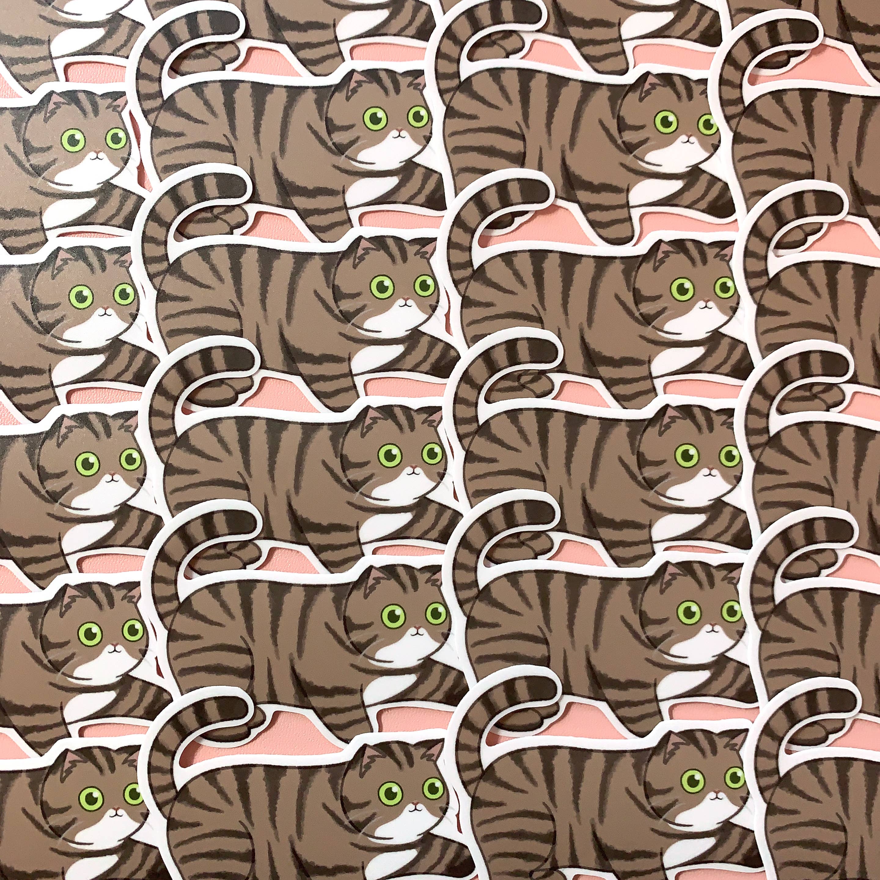 Parasol Paper - Vente Autocollant - Autocollant en vinyle imperméable Oh Lawd He Comin Cat Meme1