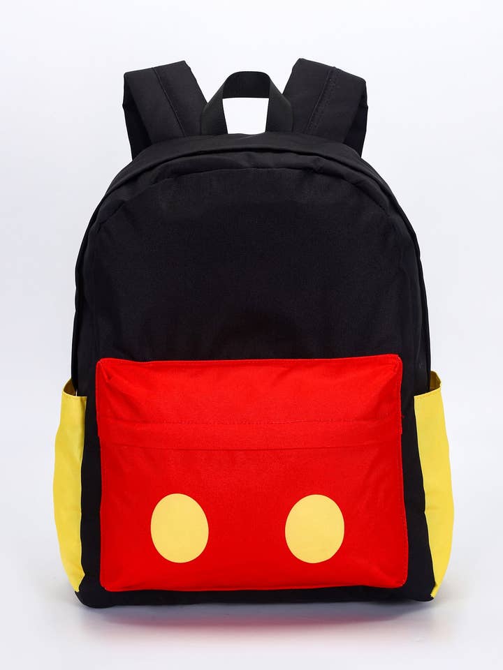 Svart röd teckentryckt ryggsäck för wholesale av sassy kids palace