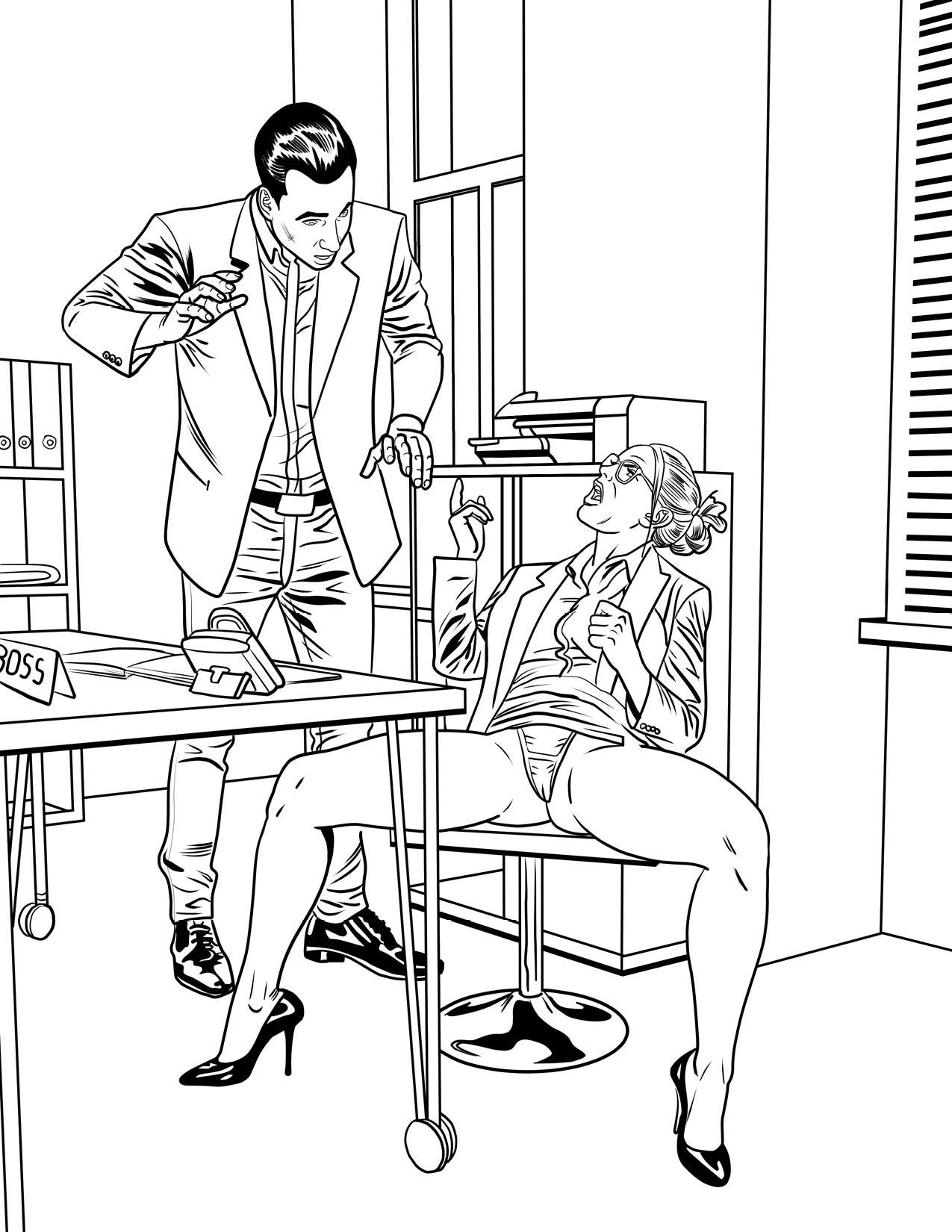 Pink Blue MILF P0rn Coloring Book, CB-023 for wholesale on Faire2