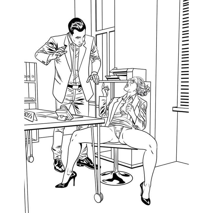 Pink Blue MILF P0rn Coloring Book, CB-023 for wholesale on Faire2