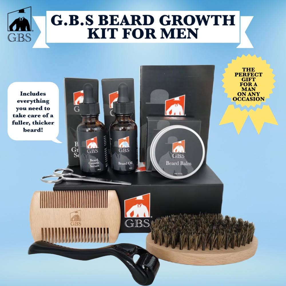 GENTS FINE GROOMING PRODUCTS - Wholesale Beard Styling Product - GBS Beard Growth Kit3