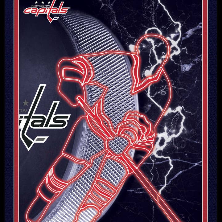 Washington Capitals Neon Player 12x16 for wholesale by Fan Creations