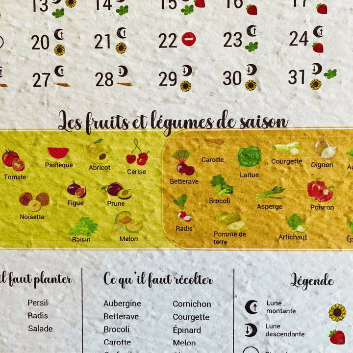 Des Mots Qui Fleurissent - Wholesale Calendar - 2026 Garden Planting Calendar2