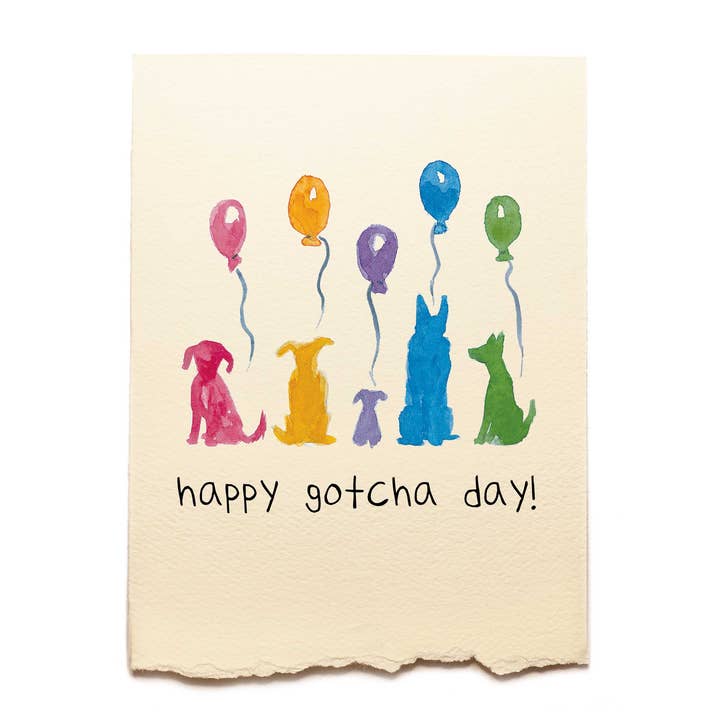 Huisdierkaarten - Nieuw Huisdier - Gotcha Day Hond voor wholesale door Piccola Arte
