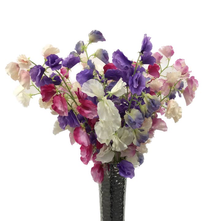 Mezu Silk Flowers - Vente Fleurs artificielles - Pois de senteur lilas artificiel1