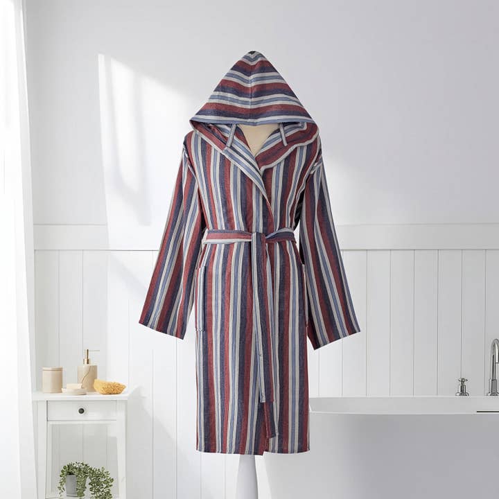 Roupão de banho de algodão turco com capuz de verão leve Roupão Quimono Robe por atacado de Kikoya