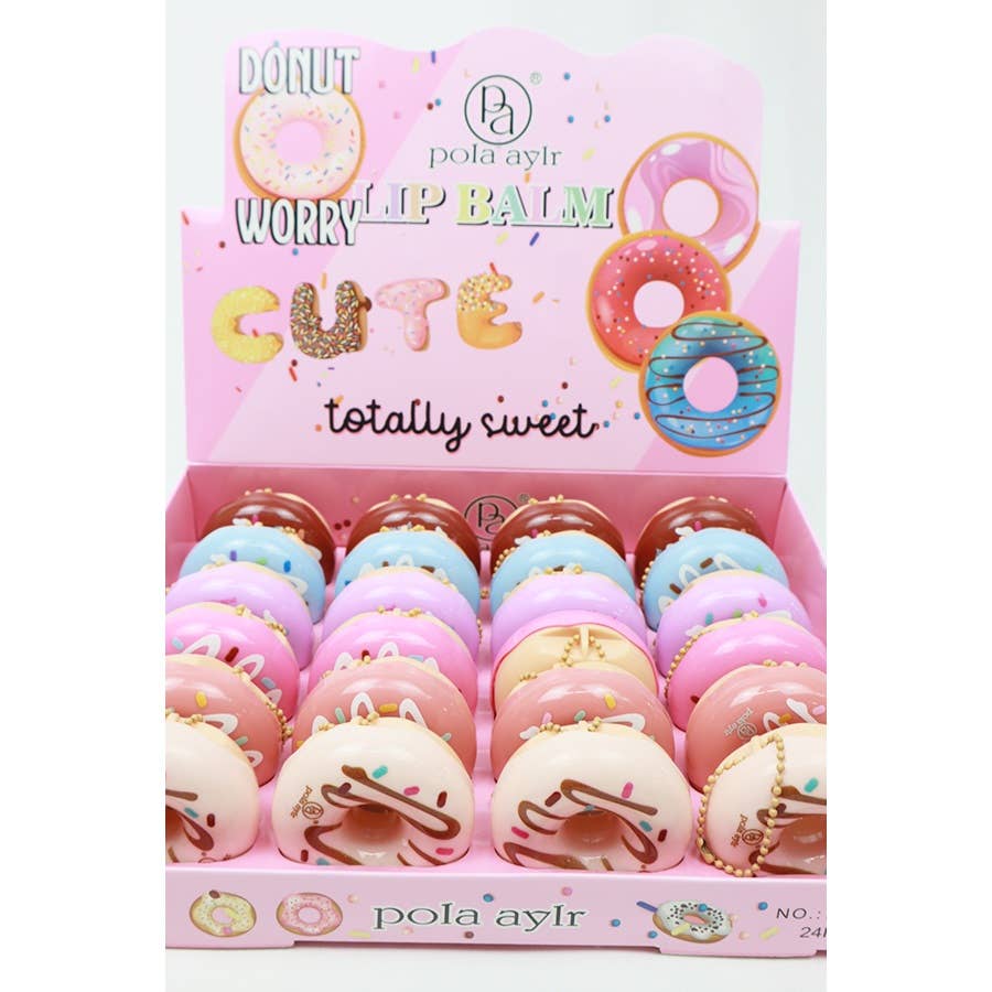 MIX COLOR Donut Lip Balm Set for wholesale on Faire8