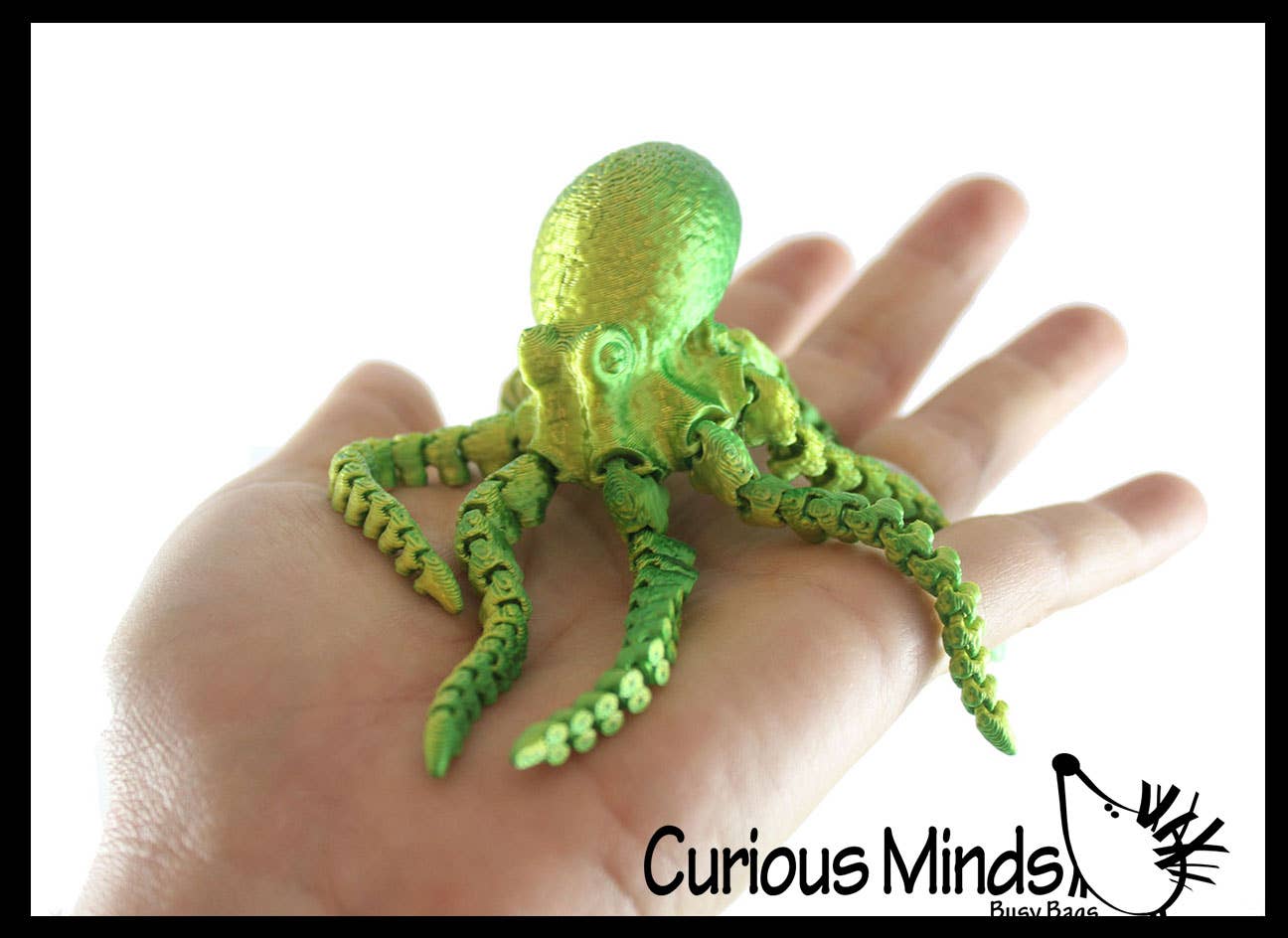 Curious Minds Toys - Wholesale Fidget Toy - Kids - 1 - 3D Printed Octopus Wiggle Articulated Jointed Moving Fid4