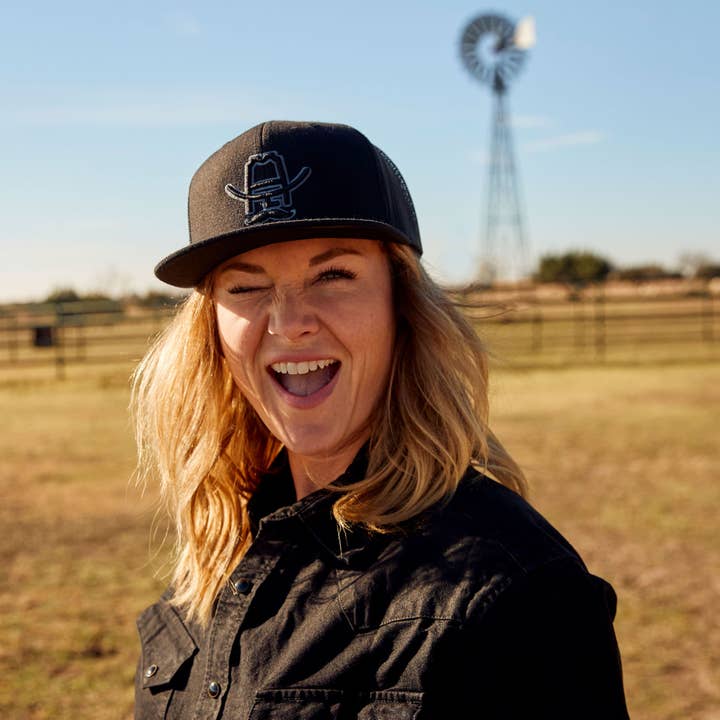 Cowboy Cool - Wholesale Trucker hat – Unisex - The Blackout Trucker Hat